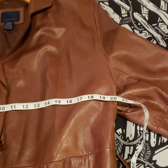 Vintage Long Leather Coat - Picture 6 of 8